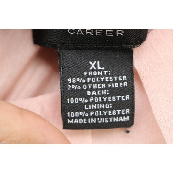 Liz Claiborne Career Pink w/Metallics Elastic Waist Sleeveless Top-XL-Office - Picture 5 of 10